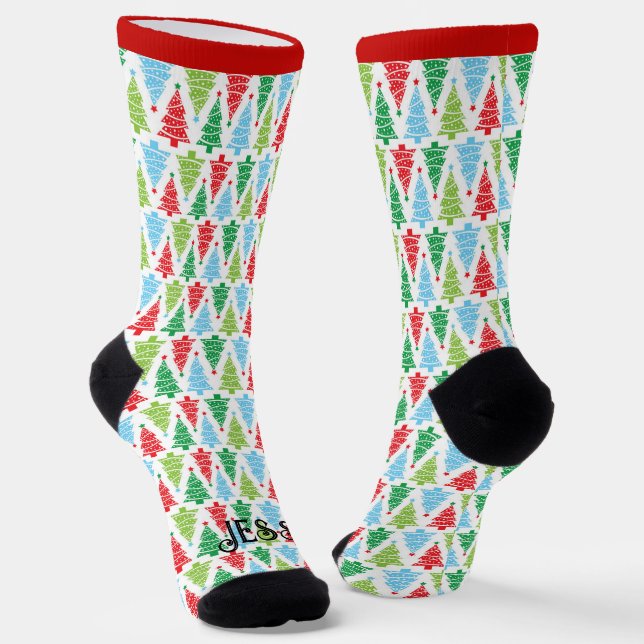 Weihnachtsname Neuheit Geschenk Socken (Gewinkelt)