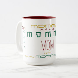 Weihnachtsnamen Personalisierter Kaffeebeutel Zweifarbige Tasse