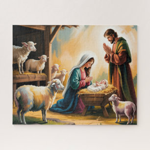 Weihnachtsnativität Heilige Nacht Puzzle