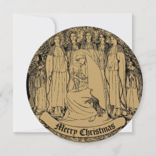 Weihnachtsnativität Maria und Jesuskind Feiertagskarte