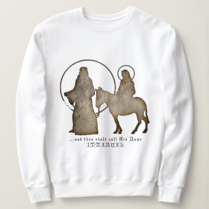 Weihnachtsnativity-Silhouette Sweatshirt