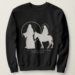 Weihnachtsnativity-Silhouette Sweatshirt