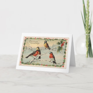 Weihnachtsnatur auf Ihren Namen zugeschnitten Feiertagskarte