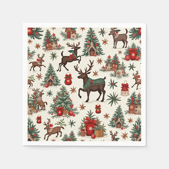 Weihnachtsnepkin Serviette (Vorderseite)