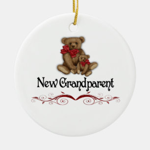 Weihnachtsneuer Großvater Keramikornament