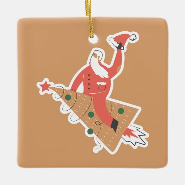 WeihnachtsNiedlich Keramikornament (Vorderseite)