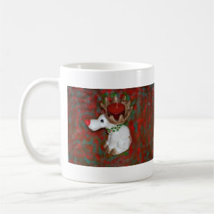 Weihnachtsnose Reindeer Moose Kaffeetasse