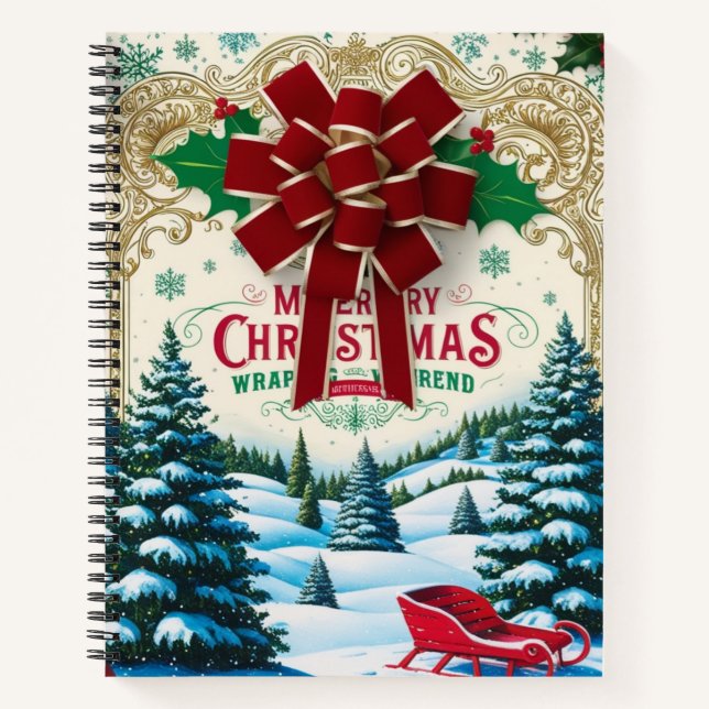 WeihnachtsNotebook Notizbuch (Vorderseite)