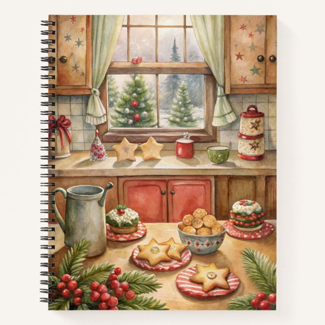 Weihnachtsnotizbuch – Festliches Journal Notizbuch (Vorderseite)