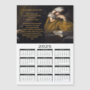 Weihnachtsnovene-Kalender des heiligen Andreas 202 Magnetkarte