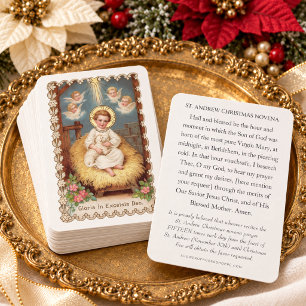 Weihnachtsnovene St. Andrew Jungfrau Maria Jesus H Visitenkarte