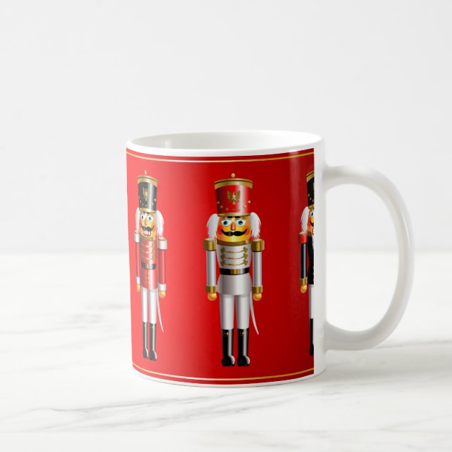 Weihnachtsnussknacker-Armee-Cartoon Tasse (Rechts)