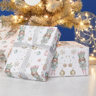 Weihnachtsnussknacker & Ballerina Geschenkpapier