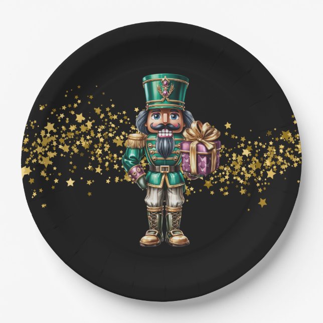 Weihnachtsnussknacker  pappteller (Vorderseite)