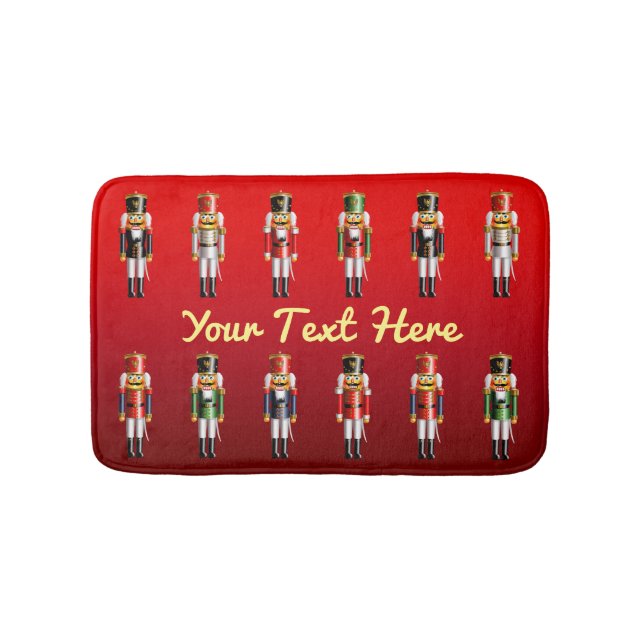 Weihnachtsnussknacker-Spielzeug-Soldat-Armee Badematte (Vorderseite)