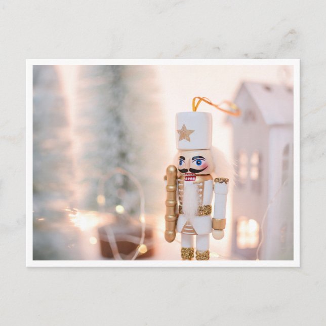 WeihnachtsNutcracker im Winter Postkarte (Vorderseite)