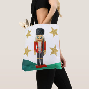 WeihnachtsNutcracker mit Gold Glitzer Stars