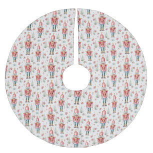 WeihnachtsNutcracker-Muster Polyester Weihnachtsbaumdecke