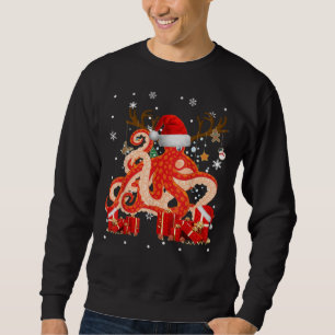 Weihnachtsoctopus Funny Santa Reindeer Octopus Lov Sweatshirt