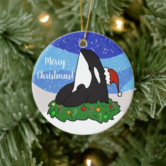 Weihnachtsorca Keramik Ornament (Baum)
