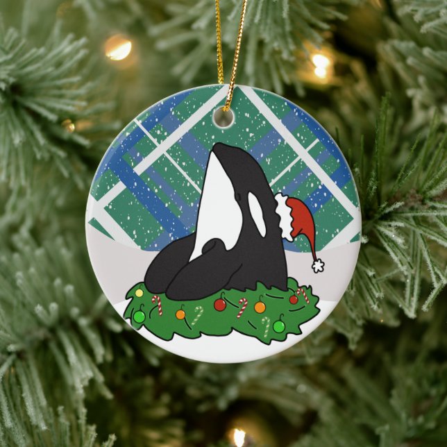 Weihnachtsorca Keramik Ornament (Baum)