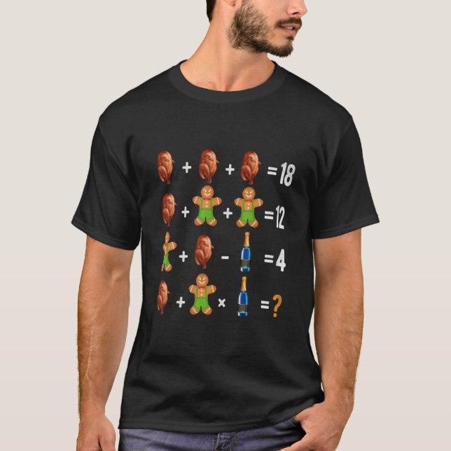 Weihnachtsordnung Operationen Quiz Math Lehrer Tu T-Shirt (Vorderseite)