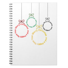 Weihnachtsornament Textdesign Notizblock