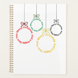 Weihnachtsornament Textdesign Planer