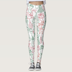 Weihnachtsornamente Muster 02 Leggings