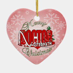 WEIHNACHTSosteopath-DOKTOR Keramikornament