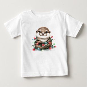 Weihnachtsotter Baby T-shirt