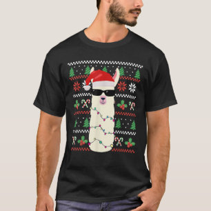 Weihnachtsoutfit Ugge Christmas Lama Christmas T S T-Shirt