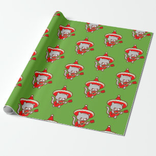 WeihnachtsPackpapier - MEOWIACHI CAT Geschenkpapier