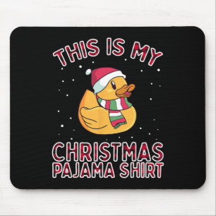 Weihnachtspajamas für Familien-Enten Das ist mein Mousepad