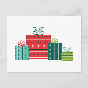 Weihnachtspakete Feiertagspostkarte