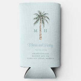 Weihnachtspalme | Beach Wedding Monogram Selters Dosenkühler