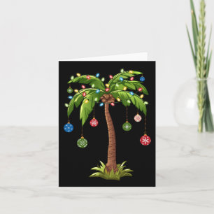 Weihnachtspalme Tree Light Hawaiian Tropical Xmas  Karte