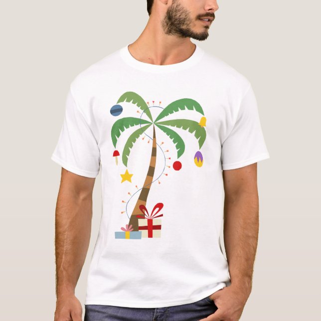 Weihnachtspalme Tree Shirt (Vorderseite)