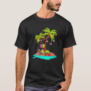 Weihnachtspalme tropische Xmas Coconut Matching T-Shirt