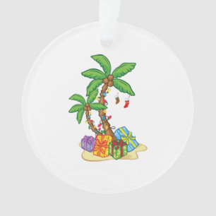 Weihnachtspalme tropische Xmas Kokospalmen Lichter Ornament