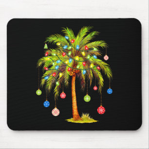 Weihnachtspalmenbaum Licht Hawaiianisch Tropical X Mousepad