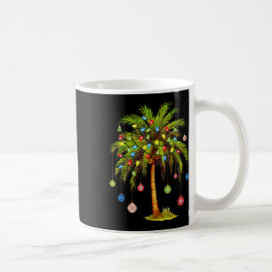 Weihnachtspalmenbaum Licht Hawaiianisch Tropisch X Kaffeetasse