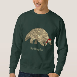 Weihnachtspangolin gefährdet Tierschutz Sweatshirt