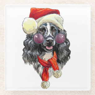 Weihnachtspaniel Hengwurf Kissen Glasuntersetzer