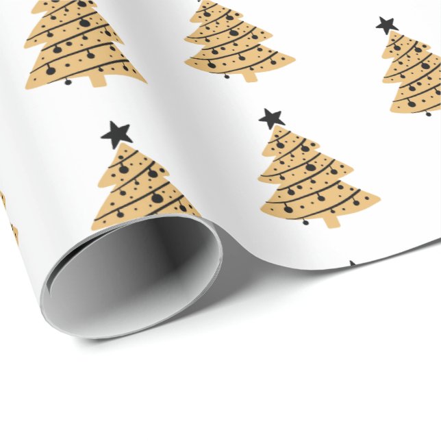Weihnachtspapier - Bäume Geschenkpapier (Rolleneckpunkt)