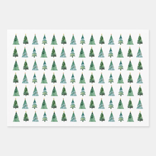 Weihnachtspapier-Bundle – Winterferien  Geschenkpapier Set (Vorderseite)