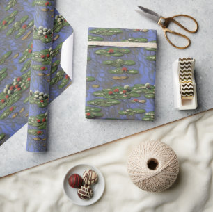 Weihnachtspapier Claude Monet inspiriert Geschenkpapier