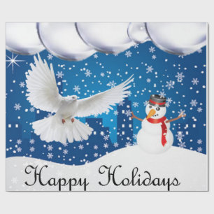 Weihnachtspapier Frohe Feiertage Geschenkpapier