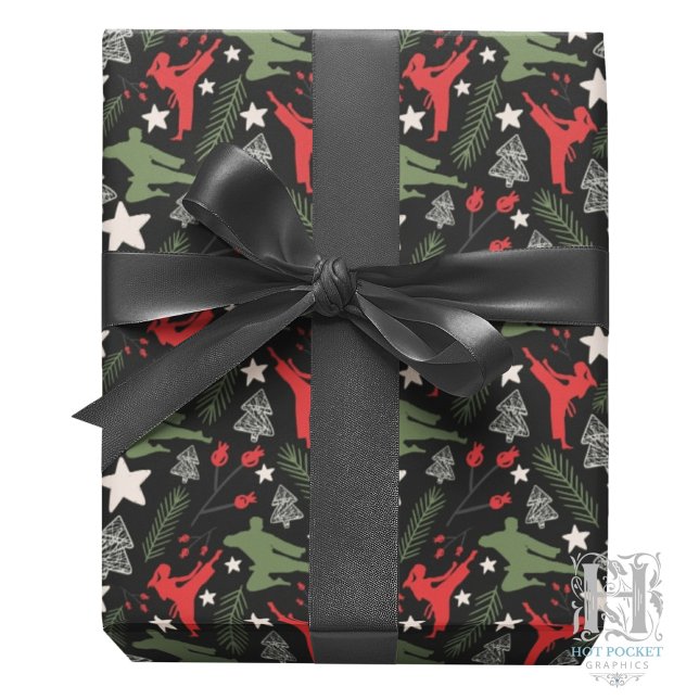 Weihnachtspapier für Kampfkunst Geschenkpapier (Von Creator hochgeladen)