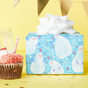 Weihnachtspapier für Snowman Geschenkpapier